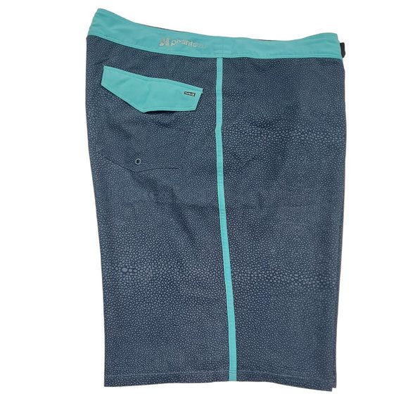 Hurley Board Shorts Mens 36 Green Phantom Drawstring Pool Beach Lightweight - Picture 3 of 10